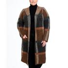 Joseph A. Womens Plaid Warm Coatigan Shirt Jacket Cardigan Plus BHFO 0214