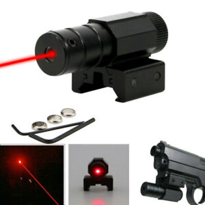 2000LM LED Flashlight Weapon Red Laser Compact Pistol Gun Rail Light Scope Mount
