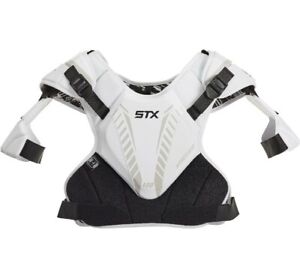 NEW STX Lacrosse Stallion 400 Shoulder Pads, New with Tags, Medium, White