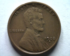 1928-D LINCOLN CENT PENNY EXTRA FINE XF EXTREMELY FINE EF NICE ORIGINAL 99c SHIP