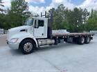 2014 Kenworth T370 T/A 25.5' Flatbed Utlity Delivery Truck Tractor A/T bidadoo