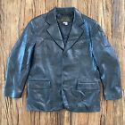 Johnson Leathers Jacket Men's 38 Black Genuine Soft Blazer Coat San Francisco