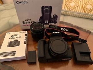 Canon EOS Rebel T7i 24.2MP DSLR Camera - Excellent Condition w/ EF-S 18-55mm