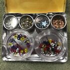 eyelets grommets in aluminum 4x3x3/4 inches case individuals containers inside