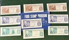 USDA Food Coupons $1 $5 $10 Full Stamp Gem Quality Lot Of 9 Paper Food-Stamps