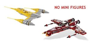 LEGO 9497 & 7877 - Star Wars Republic Starfighter, Naboo Starfighter - SHIP ONLY