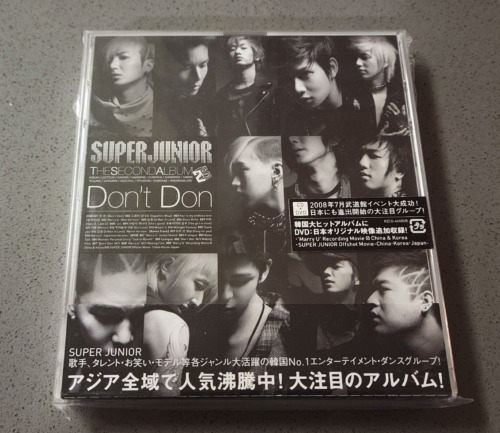 SUPER JUNIOR / The SECOND ALBUM Don't Don CD + DVD Japan New