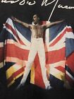 Vintage Freddie Mercury Shirt Y2K Queen Band Promo Union Jack Flag 1986 Concert