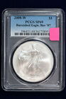 2008-W Silver Eagle PCGS SP69 Burnished Reverse of 2007 4OFV