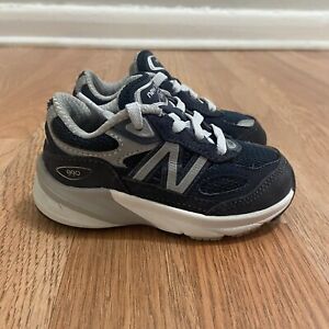 Kids' Toddler New Balance 990 V6 Casual Shoes Navy/Grey IC990NV6