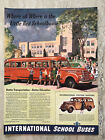 1940 International School Buses Station Wagons Vtg Print Ad