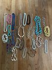 Vintage + Modern 'Bling' Mix Jewelry Lot of 30 -Fashion/Costume, Necklaces