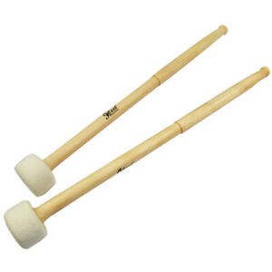 Pair Timpani Mallets Percussion Drum Sticks Maple Wood Handle Soft Felt Head