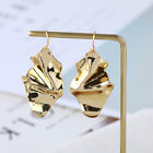 Alexis Bittar Fashion Gold Crumpled Metal Dangle Drop Earrings Jewelry