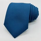 Oxford Tie Necktie Light Blue Woven Pattern 56'' Long x 3'' Wide Vintage