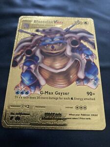 Blastoise VMax Gold Pokémon Card G-Max Geyser Excellent Condition