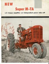 International Harvester McCormick Farmall Super M-TA Tractor Color Brochure