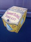 Antique 1900 Sweet Cuba Fine Cut Chewing Tobacco Counter Tin Display