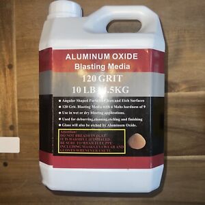 New Listing10 LB #120 GRIT Aluminum Oxide Abrasive Blast Sand Blasting Media
