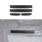 Black Door Sill Guards Entry Plate Cover Kit Trim Parts For Gladiator JT 2018+  (For: Jeep Gladiator)