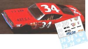 CD_1344-C #34 Wendell Scott Ford   model/slot car decals