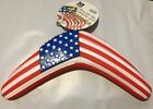 Vo-Toys Americana Patriotic Vinyl Boomerang American Flag Dog Toy Toss Fetch New