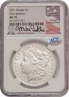 New Listing2021 P Morgan Silver Dollar New Orleans Mint NGC MS70 ER Mike Castle Signature