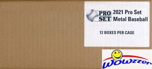 2021 Pro Set METAL Baseball HOBBY 12 Box Factory Sealed CASE-72 AUTOGRAPHS!
