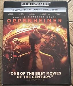 Oppenheimer 4K (UHD & Blu-ray & Digital Code) Cillian Murphy NEW