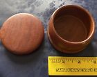 Handmade Wooden Round 3x3 Trinket Bowl With Lid