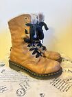 Dr. Martens Aimilita FL Brown Boots Leather Faux Fur Grizzly Womens Size 7