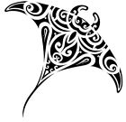 6 sheets Temporary Tattoos for Men and Women Stingray Maori Tribal Polynesian