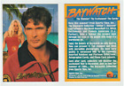 Baywatch Promo Card 1995 Sports Time Inc. David Hasselhoff,Pamela Anderson