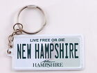 New Hampshire License Plate Aluminum Ultra-Slim Souvenir Keychain 2.5