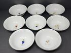 Complete Set Of 8 Pottery Barn Reindeer Christmas Cereal 6.5” Bowls with Box