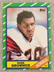ROSS BROWNER 1986 TOPPS FOOTBALL CARD #263 NFL CINCINNATI BENGALS / NOTRE DAME