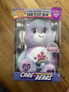 New ListingCare Bears Special Collectors Edition Care A Lot Bear 40th Anniversary Toy NEW