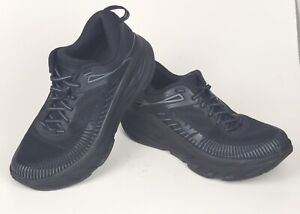 Hoka One One Bondi 7  Running Walking Womens Shoes Black/Black  Size: 8.5