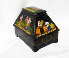 Vintage Russian 5 Panel Hand Painted Lacquer Box - From Estate Collection (B20)