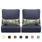 Aoodor 23'' x 25.6'' Outdoor Patio Furniture Dining Deep Chair Cushion Set-6 PCS