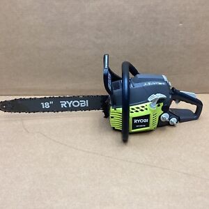 RYOBI Gas Chainsaw 38cc 2-Cycle Antivibration Handle RY3818 W/Case