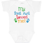 Inktastic My Great Aunt Loves Me Baby Bodysuit From Boys Girls One-piece Infant