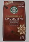 Starbucks Gingerbread Ground Coffee 11 Oz Limited Release Holiday New Sealed Bag