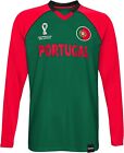 Officially Licensed Men's FIFA Qatar World Cup 2022 Long Sleeve Jersey Portugal