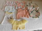 7 Pc. Size 0-3 Months Baby Girl Mixed Clothing Lot
