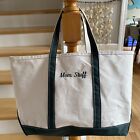 L. L. BEAN BOAT AND TOTE LARGE CANVAS TOTE 