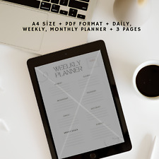 Digital Daily-Weekly-Monthly Planner , Printable Planner