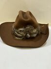 Vintage Resistol  XXX Beaver Brown Self Conforming 7-5/8 Western Cowboy Hat