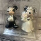 Disney Mickey & Minnie Mouse Bride & Groom Salt & Pepper Shakers Disney Parks