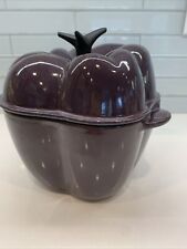 New ListingLe Creuset Purple Bell Pepper, Cast Iron, Cocotte, Dutch Oven 2 1/4 QT